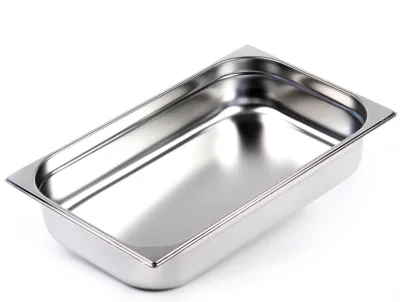 Гастроемкость Luxstahl из нержавеющей стали GN 1/1х4'' 530х325х100 мм (14 л)