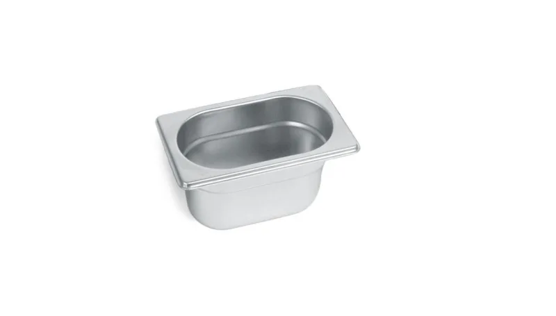 Гастроемкость 1/9 h= 65 мм. 176*108 мм. 0,6 л. нерж. MGsteel (119060MG) /1/48/