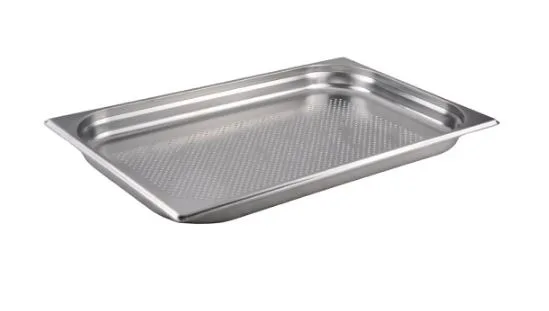 Гастроемкость 1/1 h= 40 мм. 530*325 мм. 5,5 л. нерж.перфорир. d=4 мм. MGsteel /1/6/