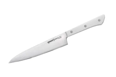 Нож кухонный "SAMURA HARAKIRI" универсальный 150 ММ, белый, AUS-8, ABS пластик