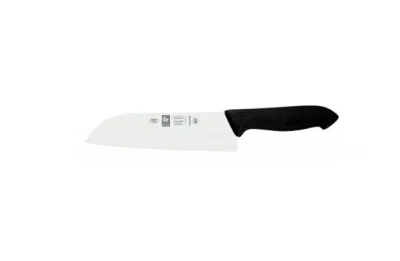 Нож японский Santoku 180/300 мм. черный HoReCa Icel