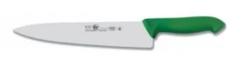 Нож поварской 250/390 мм. Шеф узкое лезвие, зеленый антибактер. ручка HoReCa Icel 28500.HR27000.250