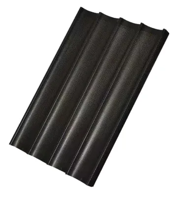 Противень для выпечки багетов HURAKAN (600х400, алюм.)