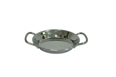 Сковорода порц. d=15 см. h=2 см. 0,25 л. нерж. с 2 ручками MGsteel /1/12/ (MPH15)
