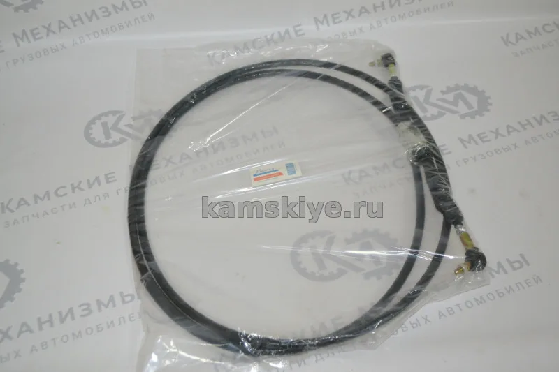 Трос привода КПП HASTERSON на КамАЗ 6580/65801/65802 (в сборе стопорные пластины,пыльники, с наконечниками) (OEM 16108-1703008-10)
