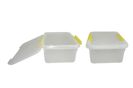 Контейнер для продуктов прямоуг. 6,0 л. 30*23*12 см. с желтым зажимом MGprof /1/30/ ТП