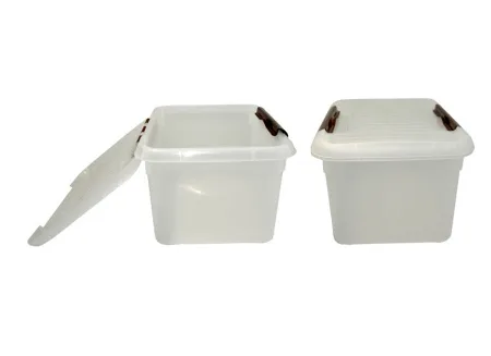 Контейнер для продуктов прямоуг. 8,0 л. 30*23*16,5 см. с коричневым зажимом MGprof /1/25/ ТП