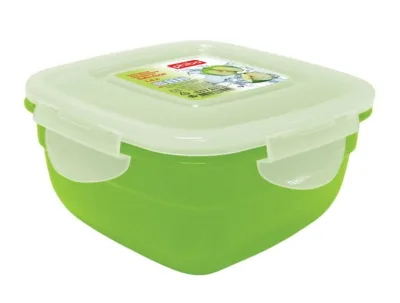 Контейнер для продуктов квадр. 1,0 л. 16*16*8 см. п/п цвет в ассорт. SAFE-FOOD Рс (431157312) /1/28/