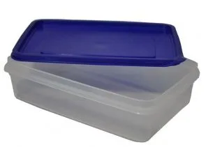 Контейнер для продуктов прямоуг. 3,4 л. 29*19*9 см. с синей крышкой MG /1/30/