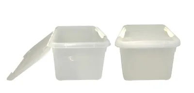 Контейнер для продуктов прямоуг. 8,0 л. 30*23*16,5 см. с белым зажимом MGprof /1/25/ ТП