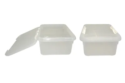 Контейнер для продуктов прямоуг. 6,0 л. 30*23*12 см. с белым зажимом MGprof /1/30/ ТП