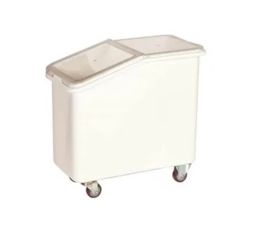 Контейнер для сыпучих продуктов 82 л 340*720*710 мм.(-40°C /+70°C) п/п на колесах,с совк,бел GP/1/