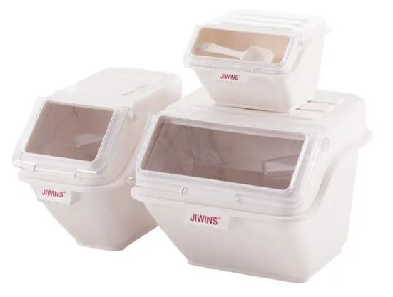 Контейнер для сыпучих продуктов 20л, 43х29см h59см, цвет белый, серия Jiwins JW-S20