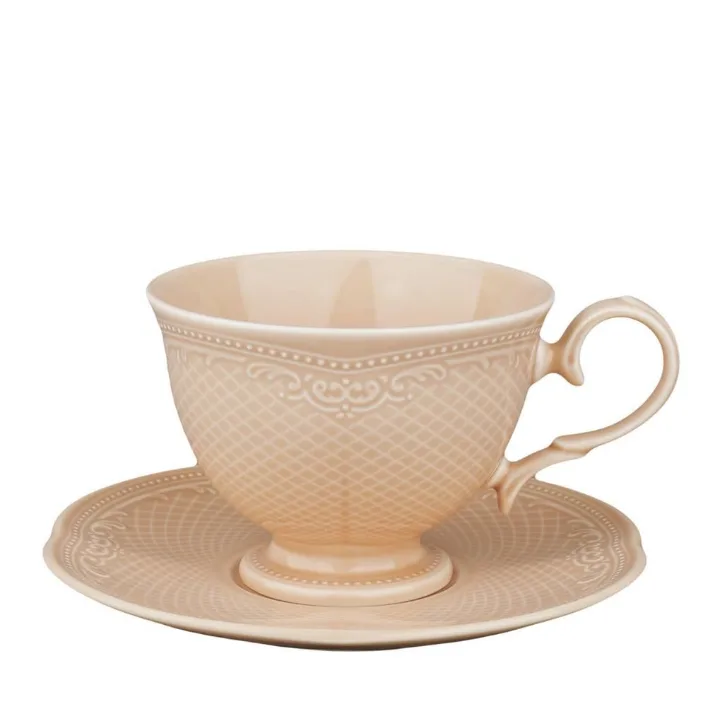 Чайная пара 250 мл, фарфор,серия "Aristocrat-Peach Tea", Noble