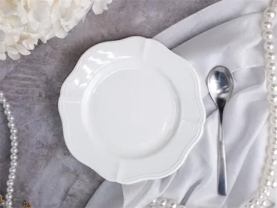 Тарелка мелкая d 21 см h 2 см, фарфор, Grazia