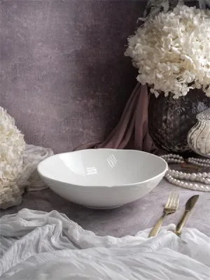Салатник 1 л, d 21 см h 6,5 см, фарфор, Grazia