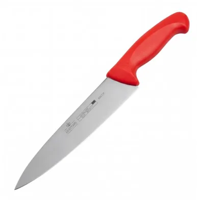 Нож поварской 8" 200мм красный "HACCP" Luxstahl [W016]