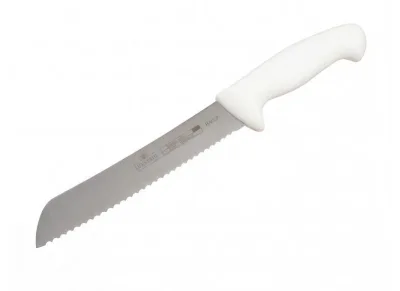 Нож для хлеба 8" 200мм белый "HACCP" Luxstahl [W016]