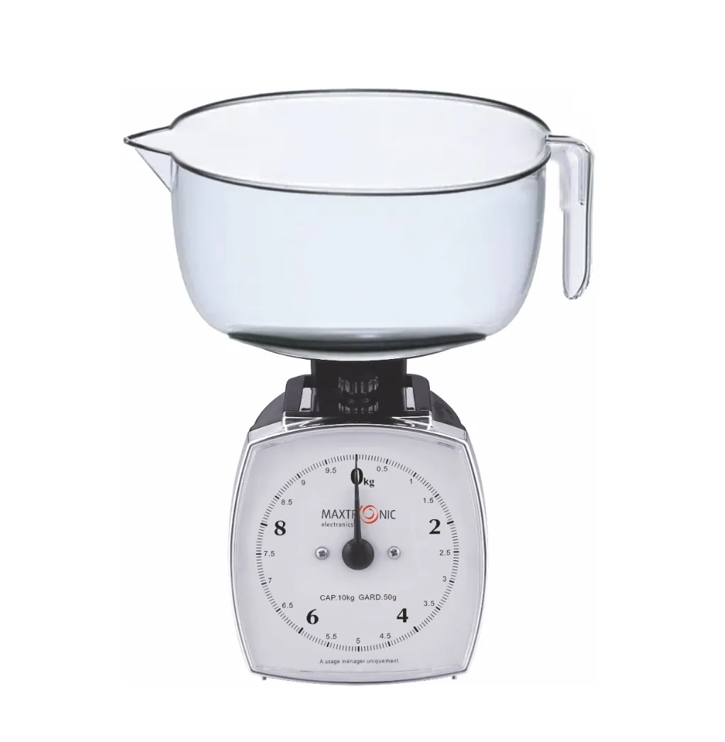 Весы кухонные 10кг механич с чашей 1,5л MAXTRONIC *12