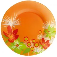 ФР Тарелка POP FLOWERS ORANGE глубокая 21.5см *36