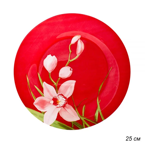ФР Тарелка RED ORCHIS обед *12