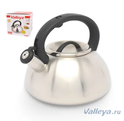 Чайник нерж VL 6510 S 3,0л со свистком матовое покрытие *12 +++