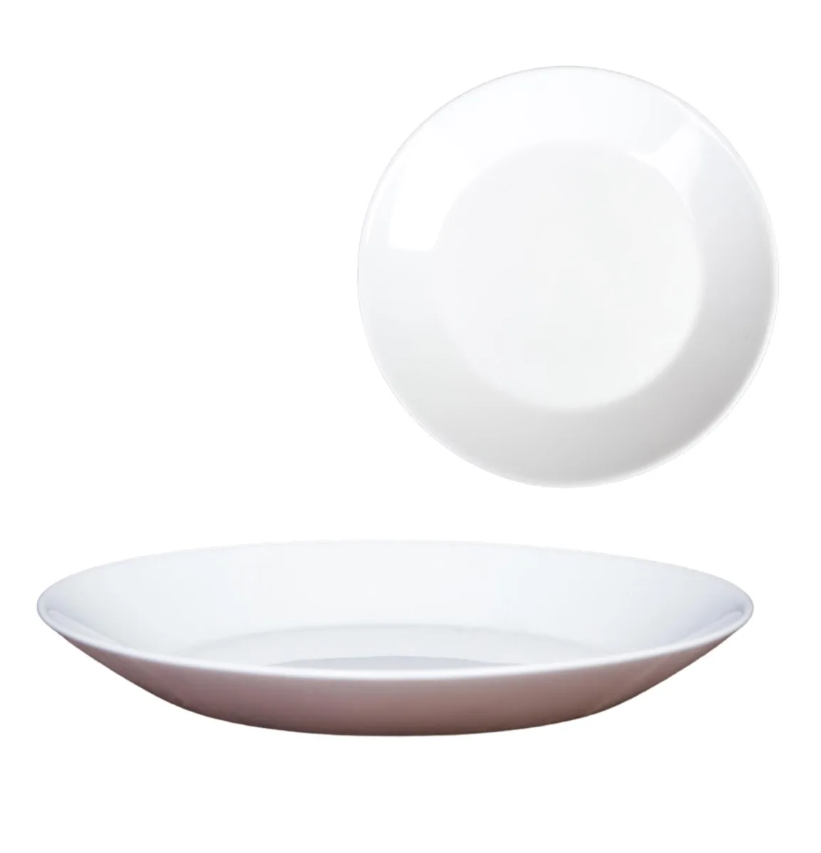 Тарелка 9,5" 24см опал ЕВРО LMLQP95 white *36