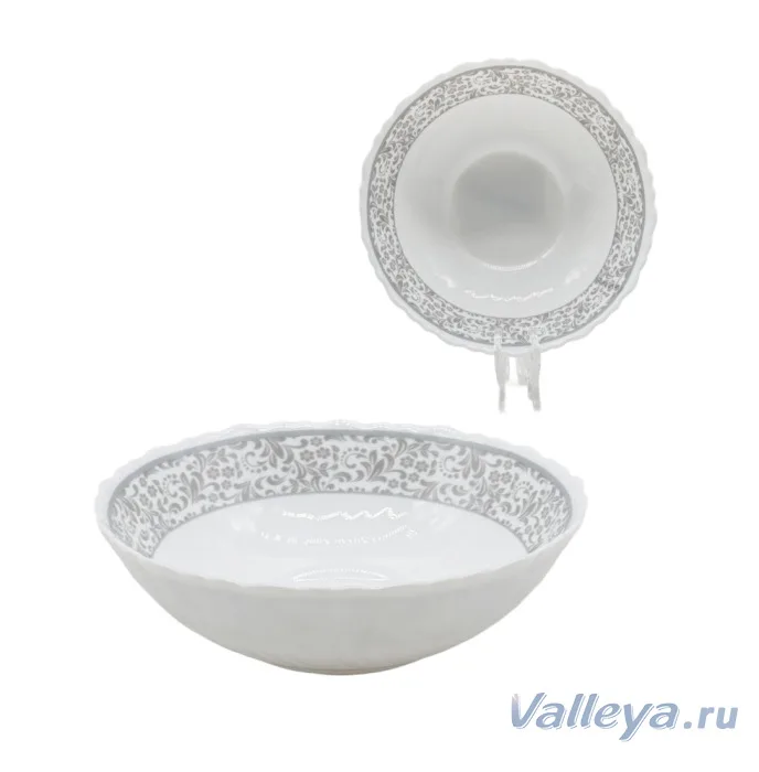 Салатник 6" 15см опал VL008 "Бланш" тнк *36
