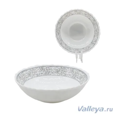 Салатник 6" 15см опал VL008 "Бланш" тнк *36