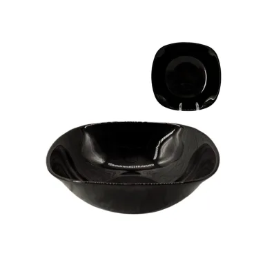Салатник 6,5" опал квадрат 16,25см "Black, черный" LFW65 *72