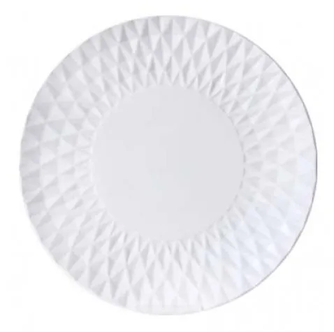 Тарелка обеденная 27см WHITE соты *4