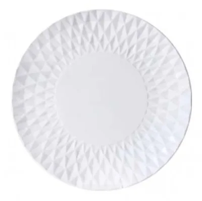 Тарелка обеденная 27см WHITE соты *4