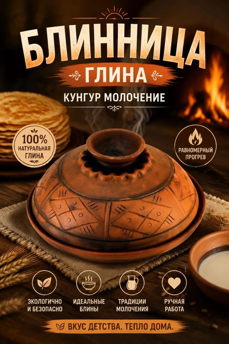 Блинница глина Кунгур молочение *12