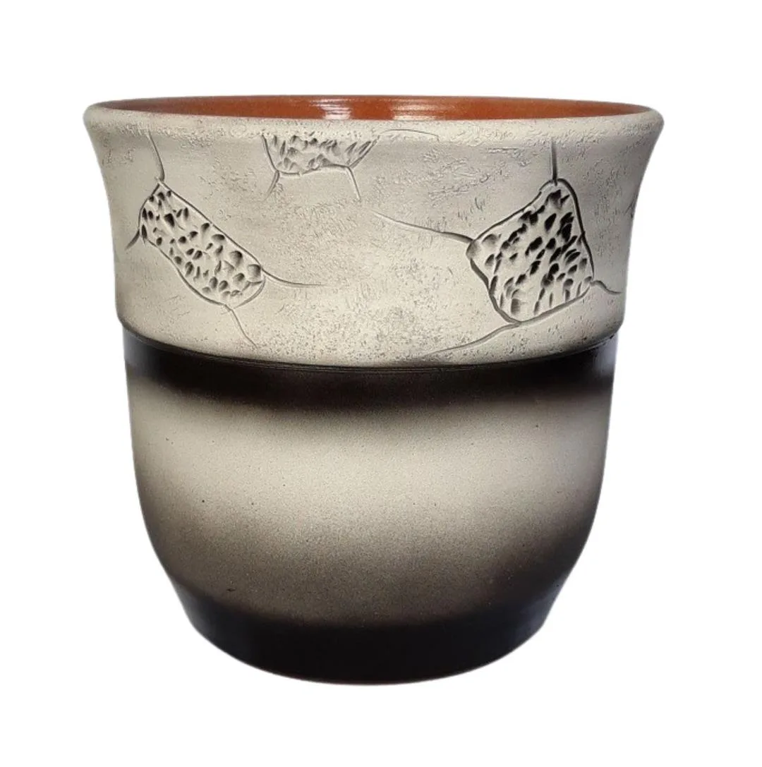Горшок для цветов Грот 6л монохром *3