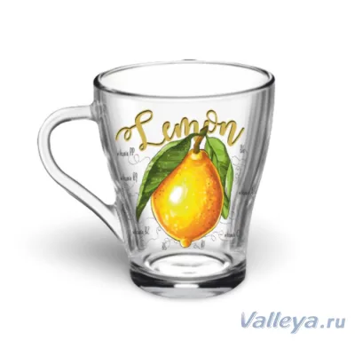 Кружка д/чая 1649 ГРАЦИЯ 250 Полезный лимон *20