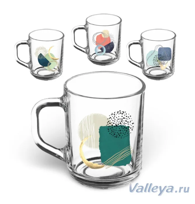 Кружка д/чая 1335 GREEN TEA 200мл Абстракция *20