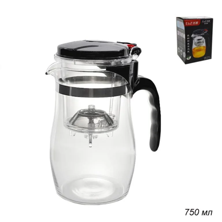 Френч-пресс 750мл стекло с рычагом d4/750ml *60