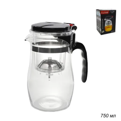 Френч-пресс 750мл стекло с рычагом d4/750ml *60