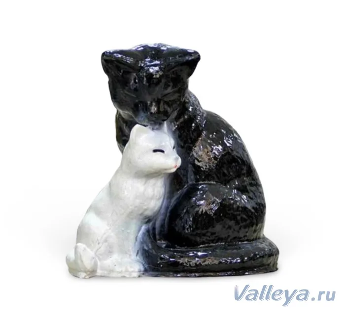 Копилка "Кошка с котенком" 25*25см