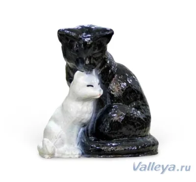 Копилка "Кошка с котенком" 25*25см