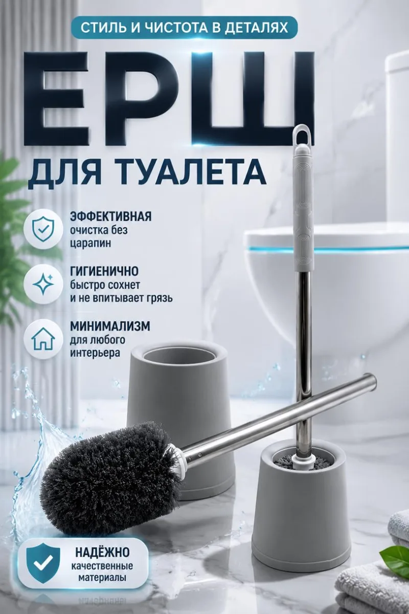Ерш для туалета серый *120