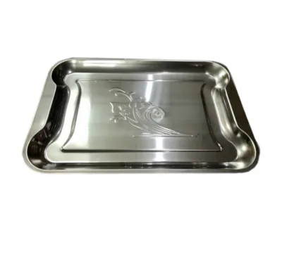 Поднос нерж 50*35см прям-к *24