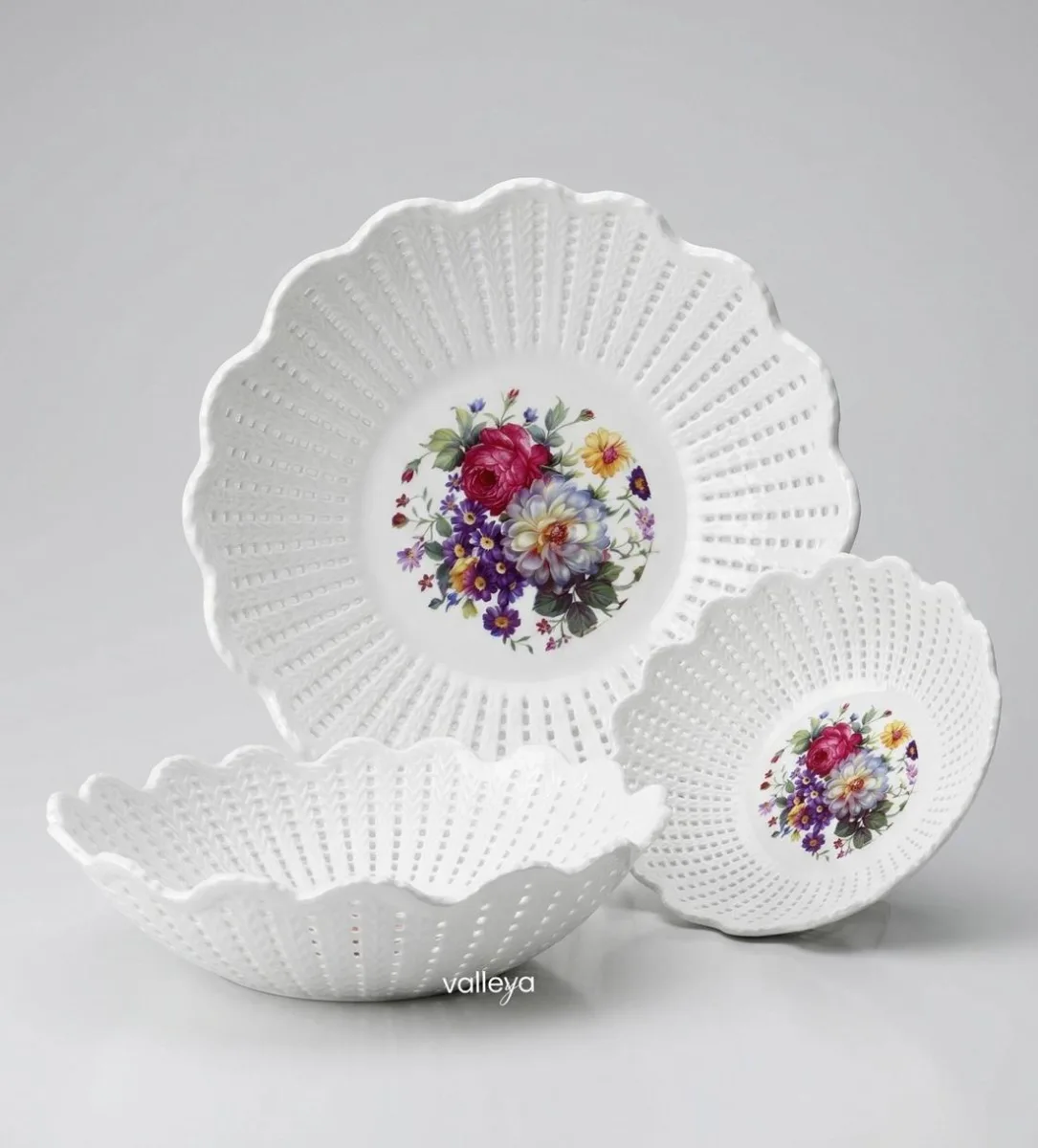 Корзинка "Роза" 18cm пласт *4/150