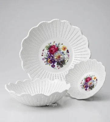 Корзинка "Роза" 18cm пласт *4/150