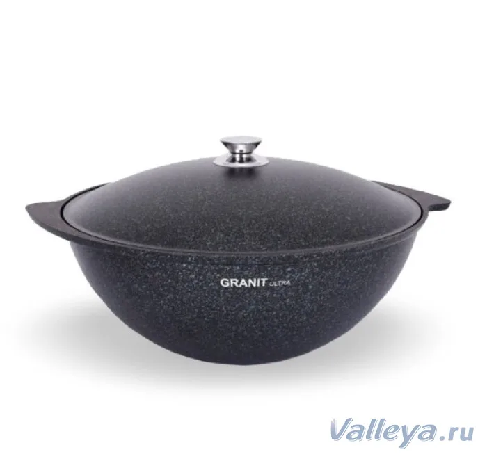 Казан для плова 6,0л АП "Granit Ultra" мет/крышка