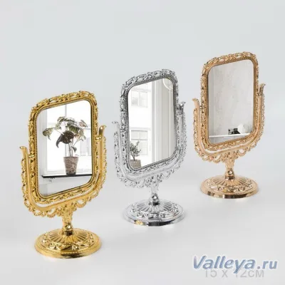 Зеркало настольное 15x12см *72