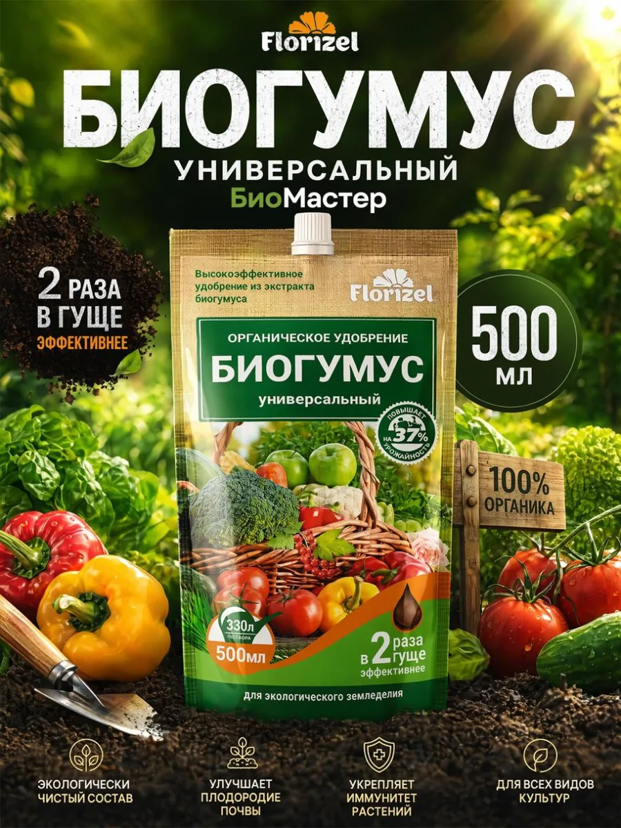 Биогумус 500мл Florizel Универсальный БиоМастер *18