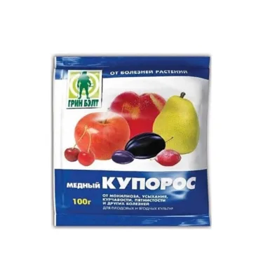 Медный купорос 100гр антисептич. и фунгицид. ср-во Грин Бэлт *50