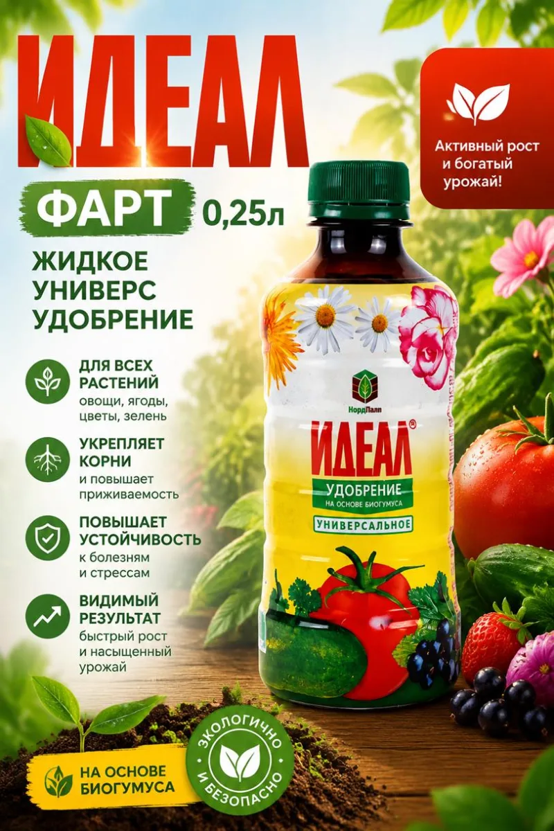 Идеал Фарт 0,25л Жидкое универс удобрение *20