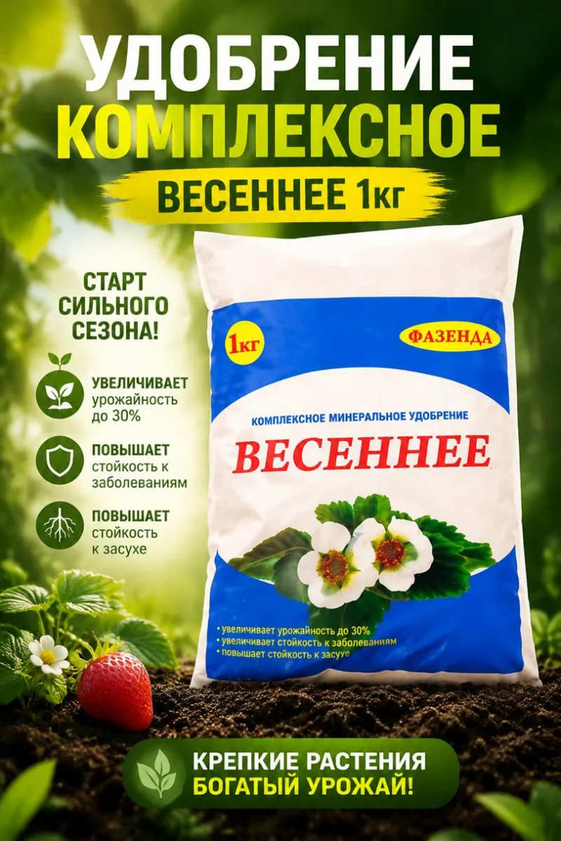 Удобрение комплексное - Весеннее 1кг *25